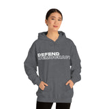 Defend Democracy hooded sweatshirt