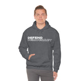 Defend Democracy hooded sweatshirt