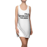 "I'm a Republican For Biden"  Women's Dress